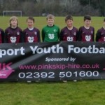 Pink Skip Hire Sponser Gosport Youth Football Club U11s
